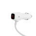 Автомобільний зарядний пристрій 2xUSB HOCO Z13 з дисплеєм та прикурювачами сріблястий (RZN-23106411)