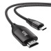 Відеокабель Type-C/HDMI 2 м Hoco UA16 сірий (RZN-23106782)