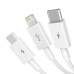 Кабель 3в1 USB/Apple Lightning+Type-C+microUSB 1.5 м Baseus Superior 3.5 A білий (RZN-23106930)