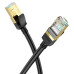 Мережевий кабель HOCO US02 Level pure copper gigabit ethernet cable(L=3M) Black new (RZN-23106382)