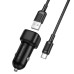 Автомобільний зарядний пристрій з кабелем USB/Type-C BOROFONE BZ34 Cloud 18 W чорний (RZN-23106426)