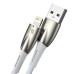 Кабель USB/Apple Lightning 1 м Baseus Glimmer 2.4 А білий (RZN-23105066)