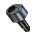 Автомобільний зарядний пристрій Type-C+USB HOCO Z56 Friend з прикурювачем 35 W чорний (RZN-23106398)