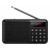 Радіоприймач Hoco HI50 Portable MP3 з акумулятором та ліхтариком чорний (RZN-23106822)