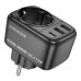 Мережевий фільтр 1 розетка BOROFONE BAC14 Wide 2хUSB/Type C 3 А чорний (RZN-23104507)