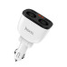 Автомобільний зарядний пристрій 2xUSB HOCO Z28 Power з дисплеєм та прикурювачами 100 W білий (RZN-23106415)