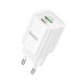 Зарядний блок живлення USB+Type-C HOCO C149A Charm 30 W 12 V 2.5 A білий (RZN-23105877)