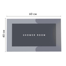 Прочный влагостойкий коврик для ванны Shower Room  40х60 см цвет Синий TRG-198621