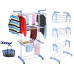 Многоярусная сушилка для белья, вещей, одежды Garment rack with wheels складная