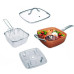 Сковородка-фритюрниця квадратная с крышкой TOP KITCHEN BN-8001 TRG-190811