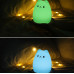 Силиконовый детский ночник Котик Little Cat Silicone Led 7-цветной RGB режим с аккумулятором и USB зарядкой Белый (LJC-124-AV)