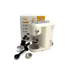 Электрическая кофеварка 2 в 1 DENX DX3417 1 л 1400 Вт, белая (DX3417-AV)