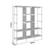 Складной каркасный тканевый шкаф Storage Wardrobe 88130, шкаф на три секции 130*45*175(Storage88130-AV)
