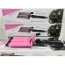 Плойка на пять волн Hair Curler с керамическим покрытием  KR-8832 Розовый(KR8832-AV)