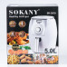Аерофритюрниця Sokany SK-3010 на 5 літрів, 1500 Вт біла (LG-2082993943) Аерофритюрниця Sokany SK-3010 на 5 літрів, 1500 Вт біла (LG-2082993943)