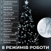 Гірлянда нитка 22 м на 218 LED лампочок світлодіодна чорний провід 8 режимів работи Білий M500LEDW (LG-1960132655)