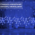 Гірлянда штора 3х0,9 м сніжинка зірка на 145 LED лампочок світлодіодна 10 шт Синій 1733066BL (LG-1961119953)