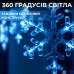 Гірлянда світлодіодна штора GarlandoPro сніжинка і зірка 12 фігур 3х1 м гірлянда зірка Синій 1733062BL (LG-1961317304)
