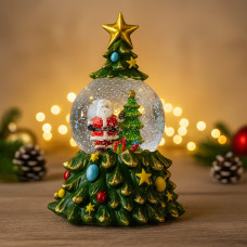 Музыкальный Снежный Шар-Ночник 