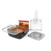 Сковородка-фритюрниця квадратная с крышкой TOP KITCHEN BN-8001 TRG-190811