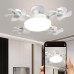 Светодиодная потолочная люстра-вентилятор AY1053 / LED лампа с вентилятором в патрон / Потолочный светильник-вентилятор 60W