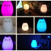Силиконовый детский ночник Котик Little Cat Silicone Led 7-цветной RGB режим с аккумулятором и USB зарядкой Белый (LJC-124-AV)