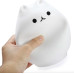 Силиконовый детский ночник Котик Little Cat Silicone Led 7-цветной RGB режим с аккумулятором и USB зарядкой Белый (LJC-124-AV)