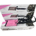 Плойка на пять волн Hair Curler с керамическим покрытием  KR-8832 Розовый(KR8832-AV)