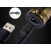 Аккумуляторная машинка-триммер от USB  для стрижки волос, бороды, усов VGR V-085pro золотого цвета (V-085-AV)