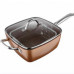 Сковородка-фритюрниця квадратная с крышкой TOP KITCHEN BN-8001 TRG-190811