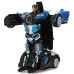 Машинка радиоуправляемая трансформер Robot Car Bugatti Size12 СИНЯЯ |Робот-трансформер на радиоуправлении 1:12 TRG-198549