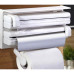 Кухонный тройной держатель Triple Paper Dispenser 3 в 1 для бумажных полотенец пищевой пленки и фольги(Disp5-AV)