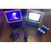 Мощный LED фонарь Bailong BL-204 100W ручной прожектор от 3x18650 со стробоскопом от сети 220В и от прикуривателя (4009549-AV)