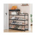 Стеллаж для обуви Shoe rack BLACK Полка для обуви-08-02, Металл, 60х18.5х78.5 см(SRB615-AV)