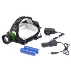 Фонарь налобный Bailong BL-2188b-T6 50000W, 2 аккумулятора 18650 5800 mAh 3.7V (NBL2188-AV)