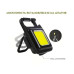 Мощный фонарик-брелок LED COB с магнитом и карабином, аккумулятор 500 mAh (LED233-AV)