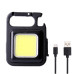 Мощный фонарик-брелок LED COB с магнитом и карабином, аккумулятор 500 mAh (LED233-AV)