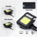 Мощный фонарик-брелок LED COB с магнитом и карабином, аккумулятор 500 mAh (LED233-AV)