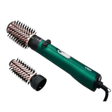 Фен-щетка для сушки и укладки волос VGR V-498 1200W Зеленый Фен-стайлер с 2 насадками(VGRV498-AV)