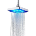 Лейка насадка для душа с LED подсветкой RGB светодиодная, квадратная 150 мм LED Shower head AND XL-902(XL902 -AV)