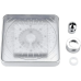 Лейка насадка для душа с LED подсветкой RGB светодиодная, квадратная 150 мм LED Shower head AND XL-902(XL902 -AV)
