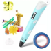 Крутая 3D-Ручка С Lcd Экраном 3Dpen Полный Набор Пластик И Трафареты Голубой(PENBLU33-AV)