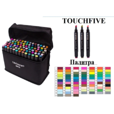 Маркеры TOUCH Sketch Marker Black 80 шт разноцветные + сумка(TOUC80-AV)