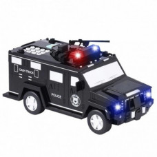 Копилка сейф банковская машина UKC Hummer с кодовым замком и отпечатком пальца Черная
