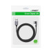 Кабель USB/Type-C 0.5 м UGREEN US284 Angled 18 Вт 3 А чорний (RZN-23105880)
