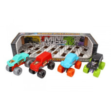Іграшковий набір машинок 4в1 Міні Траки Technok Toys 9567 пластик 12 см різнобарвний (RZN-23099342)