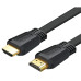 Кабель HDMI/HDMI 3 м UGREEN ED015 Flat Cable чорний (RZN-23104207)