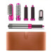 Стайлер багатофункційний Hair Brush (Дайсон) 5в1 з кейсом 1000 Вт сірий з рожевим (RZN-23095410)