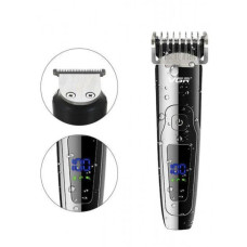 Тример для стрижки волосся та бороди VGR V-072 3в1 USB з дисплеєм сріблястий (RZN-23095392)