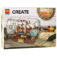 Конструктор ZH Toys 11050 Create Корабель в пляшці 962 деталі (RZN-23096652)